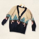 ژاکت بافت جلو دکمه