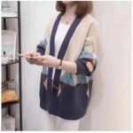 ژاکت بافت جلو دکمه - تصویر 3