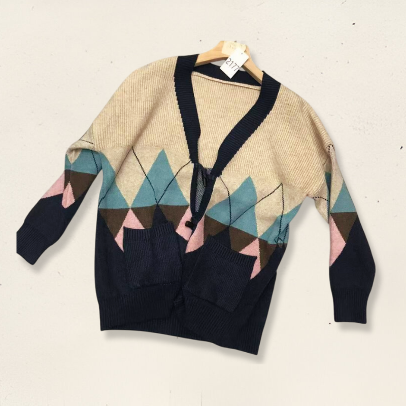 ژاکت بافت جلو دکمه-2 ژاکت بافت جلو دکمه - تصویر 1