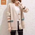 ژاکت بافت جلو دکمه - تصویر 6