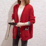 ژاکت بافت جلو دکمه - تصویر 5