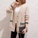 ژاکت بافت جلو دکمه - تصویر 4