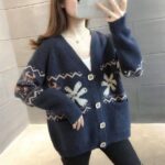 ژاکت بافت جلو دکمه - تصویر 2