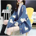 ژاکت بافت جلو دکمه - تصویر 6