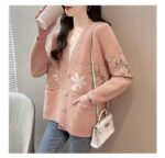 ژاکت بافت جلو دکمه - تصویر 4